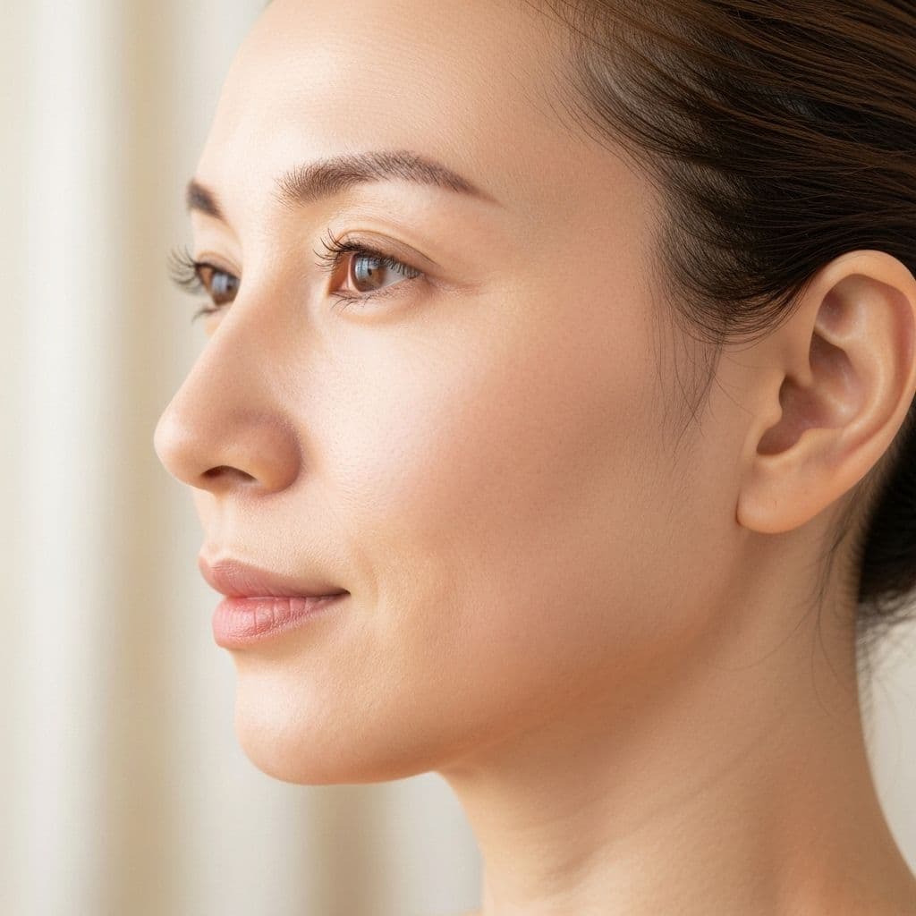 Przed masażem Kobido Wrocław - zdjęcie porównawcze efektów zabiegu