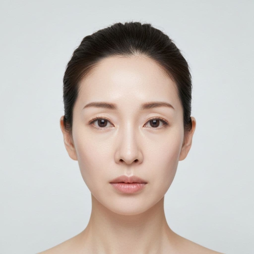 Przed masażem Kobido Wrocław - zdjęcie porównawcze efektów zabiegu